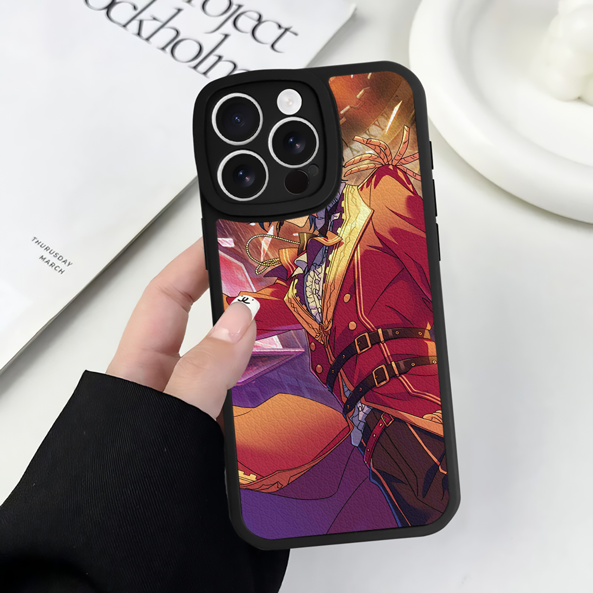（画像用） あんさんぶるスターズ! Ensemble Stars 【iPhone 16シリーズ対応】シリコンスマホケース（レザー調） 材質：シリコン